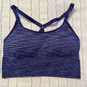Women's Blue Striped Bralette